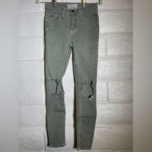 FREE PEOPLE Women's Distressed Gray Jeans size 25